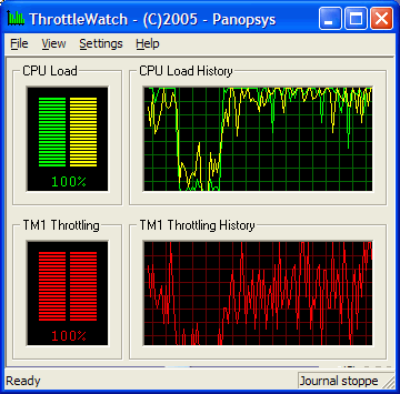 Интерфейс программы ThrottleWatch